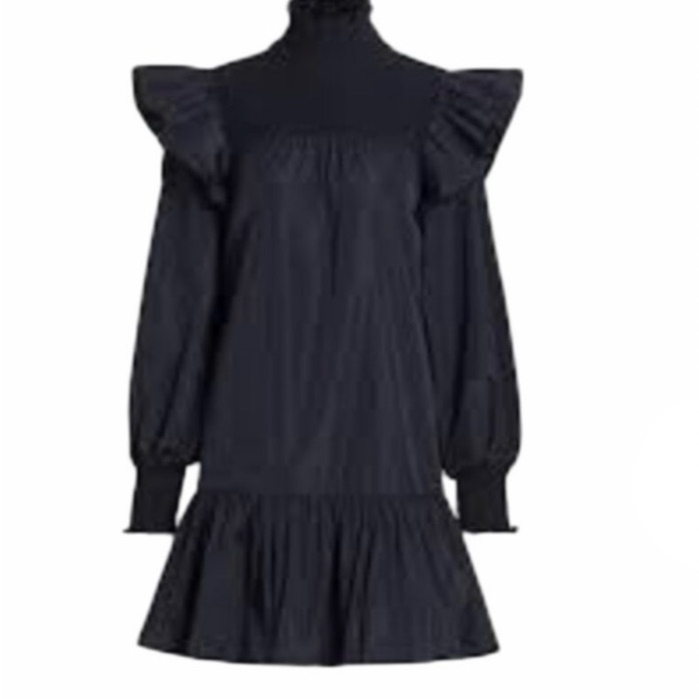 Cinq à Sept Navy Long Sleeve Dress - Picture 2 of 6